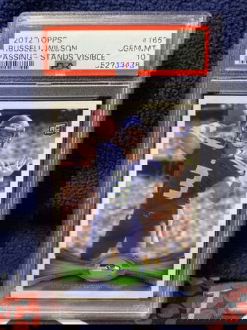 Russell Wilson 2012 Topps Rookie Card RC 165 Seahawks Gem Mint PSA 10💎