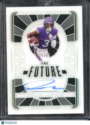 2026 Panini National Treasures The Future Jordan Addison #TF-JAN /25