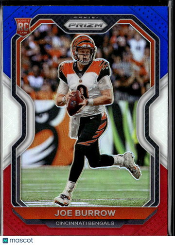 2020 Panini Prizm Joe Burrow #307 Red White Blue RC