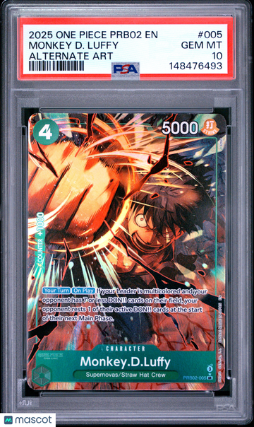 Monkey D. Luffy Alternate Art PSA 10 #005