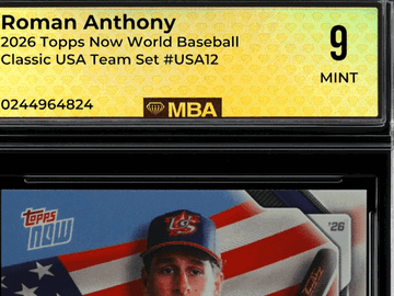 2026 Topps Now World Baseball Classic Roman Anthony #USA12 USA Team Set MBA 9