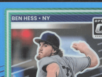 2025 Panini Donruss Optic Baseball Ben Hess #184 Blue /35 Rated Prospect
