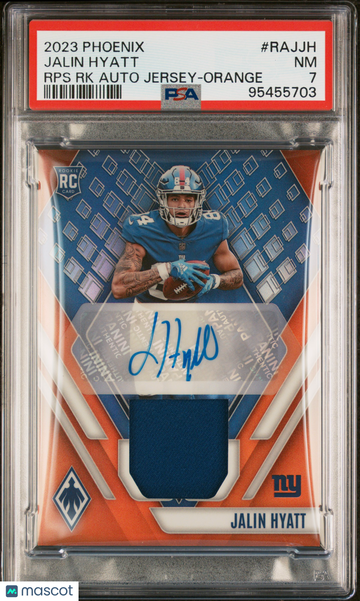 2023 Panini Phoenix RPS Rookie Auto Jersey Jalin Hyatt #RAJJH RPS RK Auto Jersey Orange /80 Low Pop Short Print Rookie P