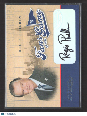 2004 Donruss Studio Fans of the Game Regis Philbin #216FG-1