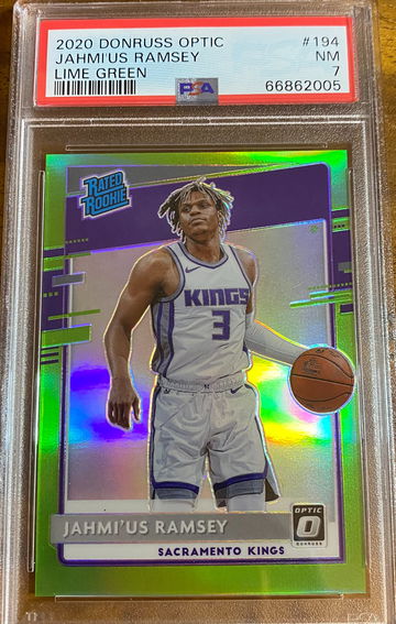 2020 PANINI DONRUSS OPTIC JAHMI'US RAMSEY LIME GREEN SP /149 ROOKIE #194