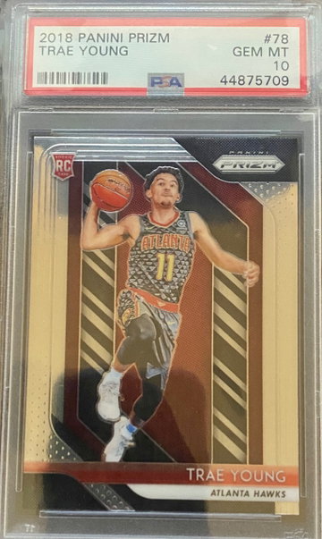 Trae Young 2018-19 Prizm Base RC PSA 10