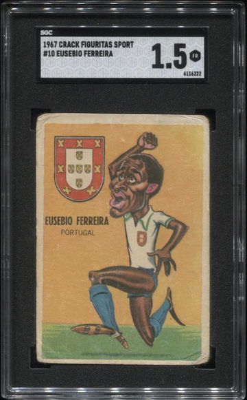 1967 Crack Figuritas Sport #10 Eusebio Ferreira SGC 1.5 *6222