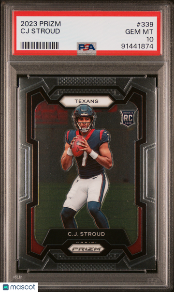 2023 Panini Prizm CJ Stroud Rookie #339 PSA 10 Houston Texans