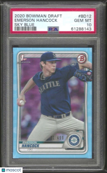 2020 Bowman Draft Emerson Hancock #BD12 Sky Blue PSA 10
