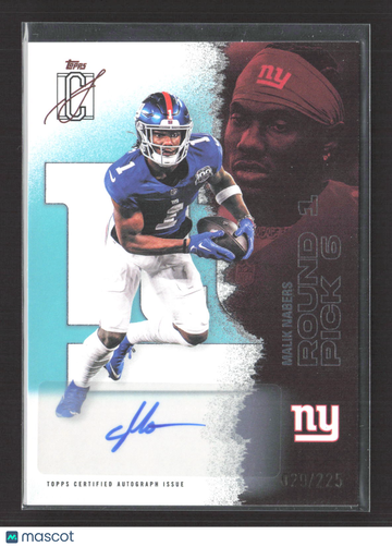 2025 Topps Signature Class Malik Nabers #40 /225