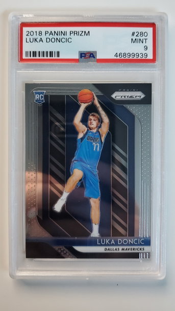 2018 prizm Luka Doncic psa 9