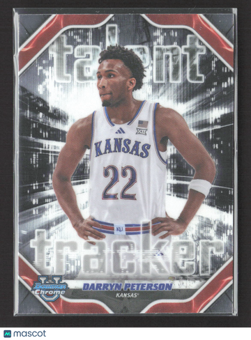 2025 Bowman Chrome University Talent Tracker Darryn Peterson #TT-2