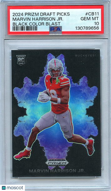 2024 Panini Prizm Draft Picks Marvin Harrison Jr. #CB-11 [Base] Rookie Insert PSA 10