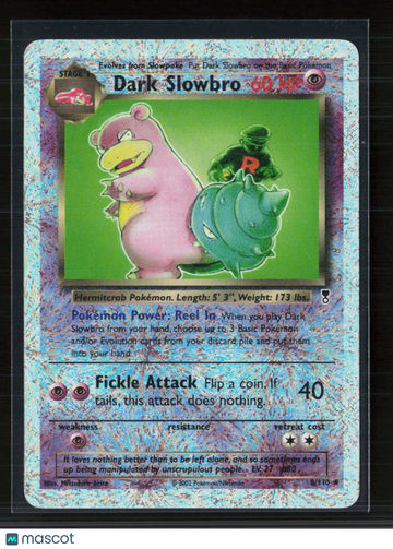2002 Legendary Collection Dark Slowbro Reverse Holo Rare #8/110