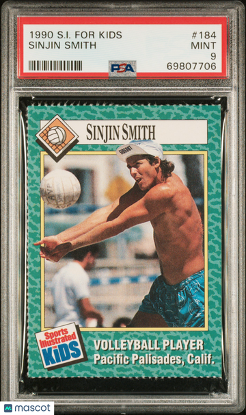 1990 S.I. For Kids Sinjin Smith #184 Rookie PSA 9