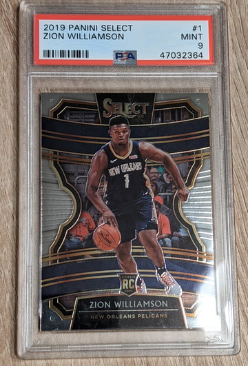 Zion Williamson 2019 Select #1 PSA 9