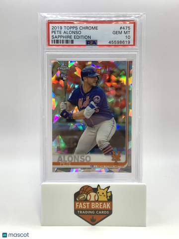 2019 Topps Chrome Sapphire Edition Pete Alonso #475 PSA 10