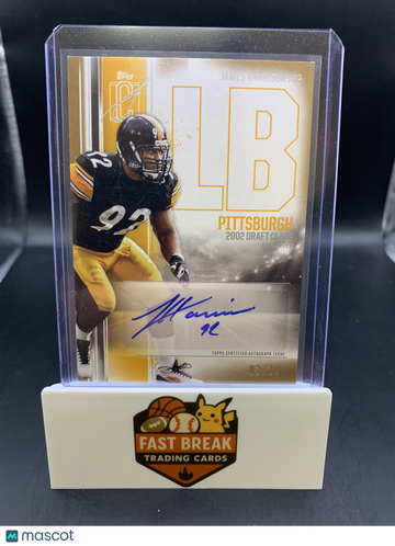 2024 Topps Signature Class Football James Harrison #VCA-JH Veterans Auto Variation /10