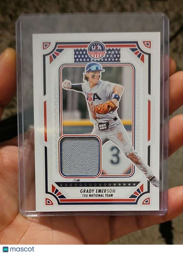 2023 Panini Stars & Stripes USA Baseball - USA Material PE Grady Emerson #USAM-GE