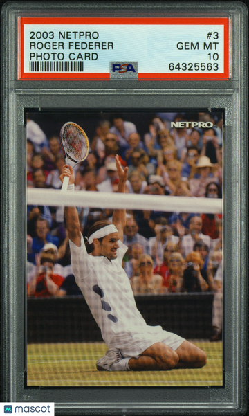 2003 Netpro Photo Card Roger Federer #3 PSA 10