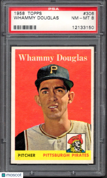 1958 Topps Whammy Douglas #306 PSA 8