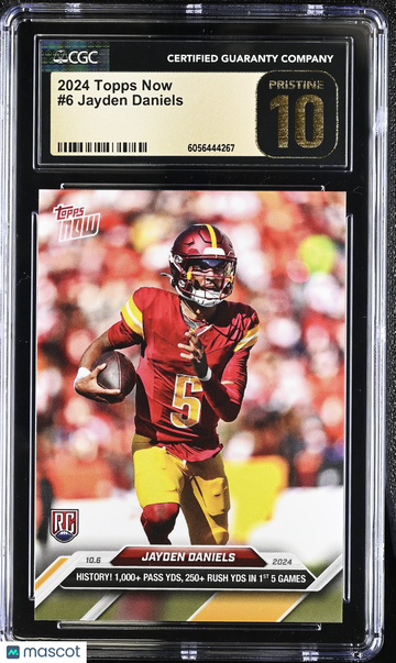 2024 Topps Now Jayden Daniels #6 CGC 10