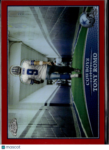 Tony Romo 2009 Topps Chrome Red Refractor Dallas Cowboys
