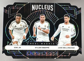 2024 Obsidian Vini Jr/Jude Bellingham/Kylian Mbappe Nucleus Electric Etch /11