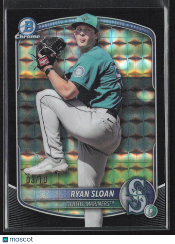2025 Bowman Chrome Ryan Sloan #BDC-94 Black RayWave /10