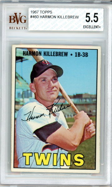 1967 TOPPS HARMON KILLEBREW BVG 5.5