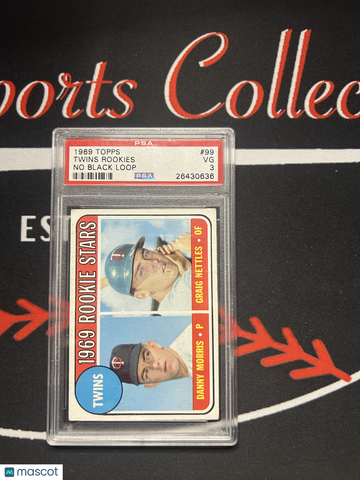 1969 Topps Twins Rookies #99 No Black Loop PSA 3