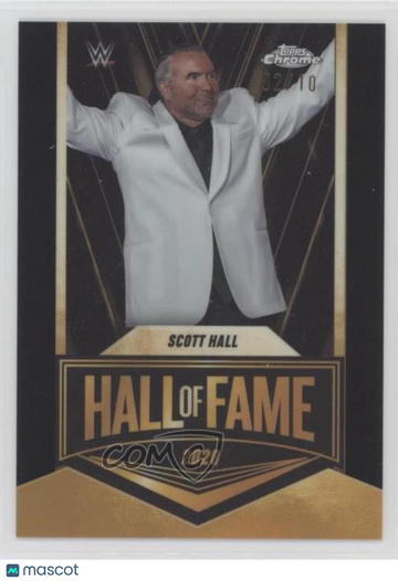 2025 Topps Chrome WWE Scott Hall #EMB-SH Black Refractor 02/10 Parallel/Variety Insert