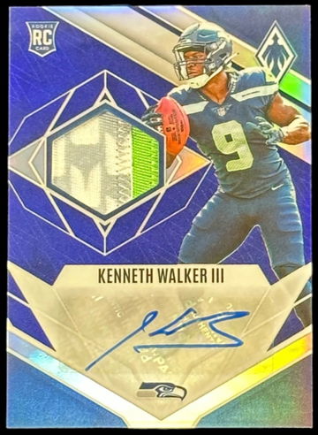 2022 Phoenix KENNETH WALKER Blue Prizm Rookie Patch Auto /50