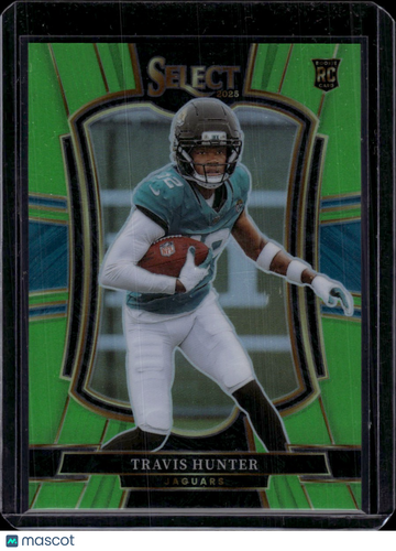 2026 Panini Select Premier Level Travis Hunter #128 Green /49 RC