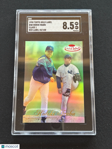 1998 Topps Gold Label Hideki Irabu #48 Class 1 SGC 8.5