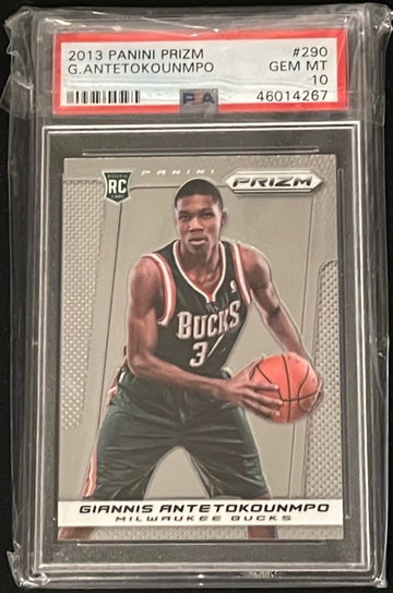 2013 Giannis Antetokounmpo Prizm Rookie RC 290 PSA 10