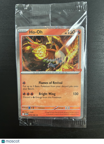 2026 Mega Evolution Promo Ho-Oh Holo Rare #10/86