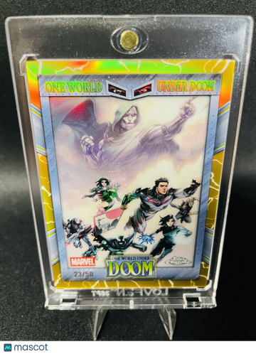 2026 Topps Chrome Marvel One World Under Doom Doctor Doom Doctor Strange Insert 23/50 Short Print #OW-12