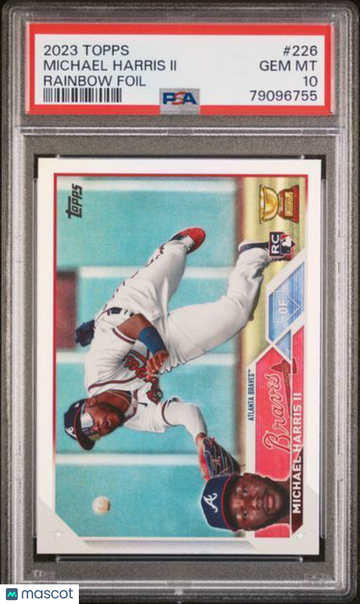 2023 Topps Michael Harris II #226 Rainbow Foil PSA 10