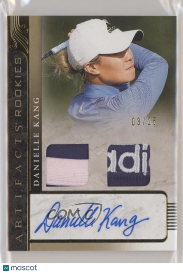 2021 Upper Deck Artifacts Danielle Kang #AR-DK Memorabilia Gold 03/25 Parallel/Variety Memorabilia
