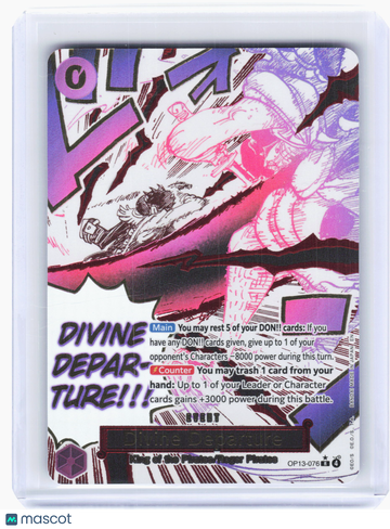 2025 One Piece—Divine Departure #OP13-076 Carrying On His Will—Rare Foil (Alt Art)