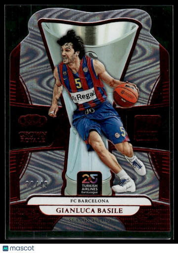2024-25 Panini Crown Royale Euroleague Basketball Gianluca Basile #9 Red /49 Parallel/Variety