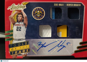 2020 Panini Absolute Zeke Nnaji Patch Rookie Panini Authentic