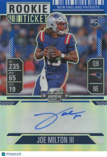 2024 Joe Milton Joe Milton III Panini Authentic