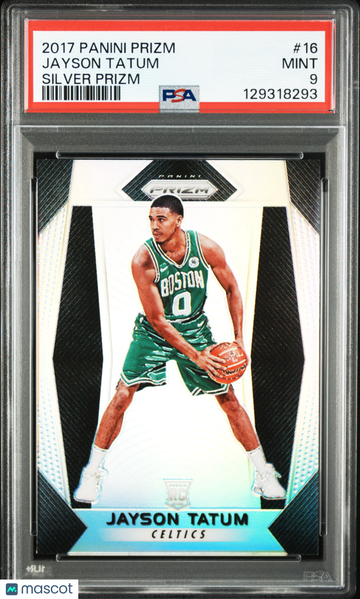 2017 Panini Prizm Jayson Tatum #16 Silver Rookie RC PSA 9