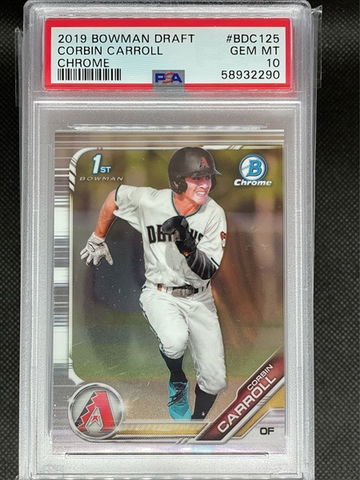 PSA 10 2019 Bowman Draft Chrome Corbin Carroll Diamondbacks