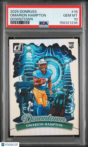 Omarion Hampton 2025 Panini Donruss #16 Downtown