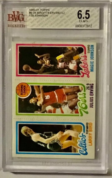 Larry Bird Magic Johnson Topps RC