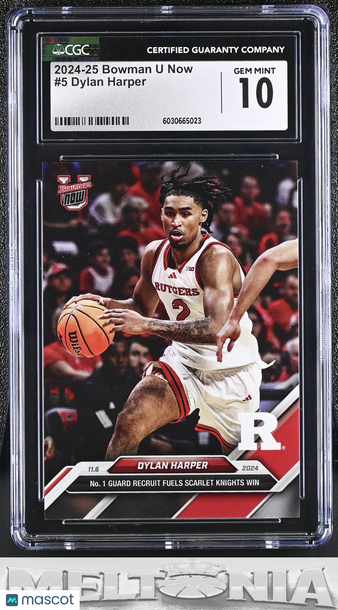 2024-25 Bowman U Now Dylan Harper #5 RC CGC 10