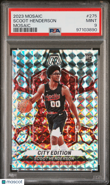 2023 Panini Mosaic Scoot Henderson #275 Mosaic PSA 9